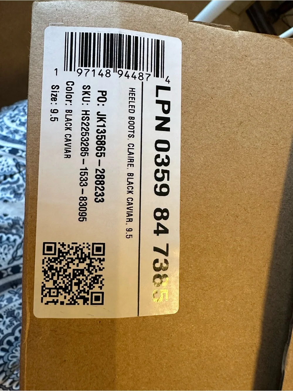 Shoe Dazzle Claire's Black Over-the-Knee Wedge Boots
